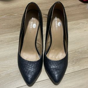 Riverberry “Gaby” Pointed Toe Snakeskin Heel